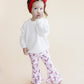 Christmas Candy Cane Kids & Baby Flare Pants | Pink