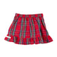 Girls Tis The Season Plaid Ruffle Wrap Skirt