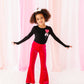 Lollipop Heart | Black Bamboo Long Sleeve