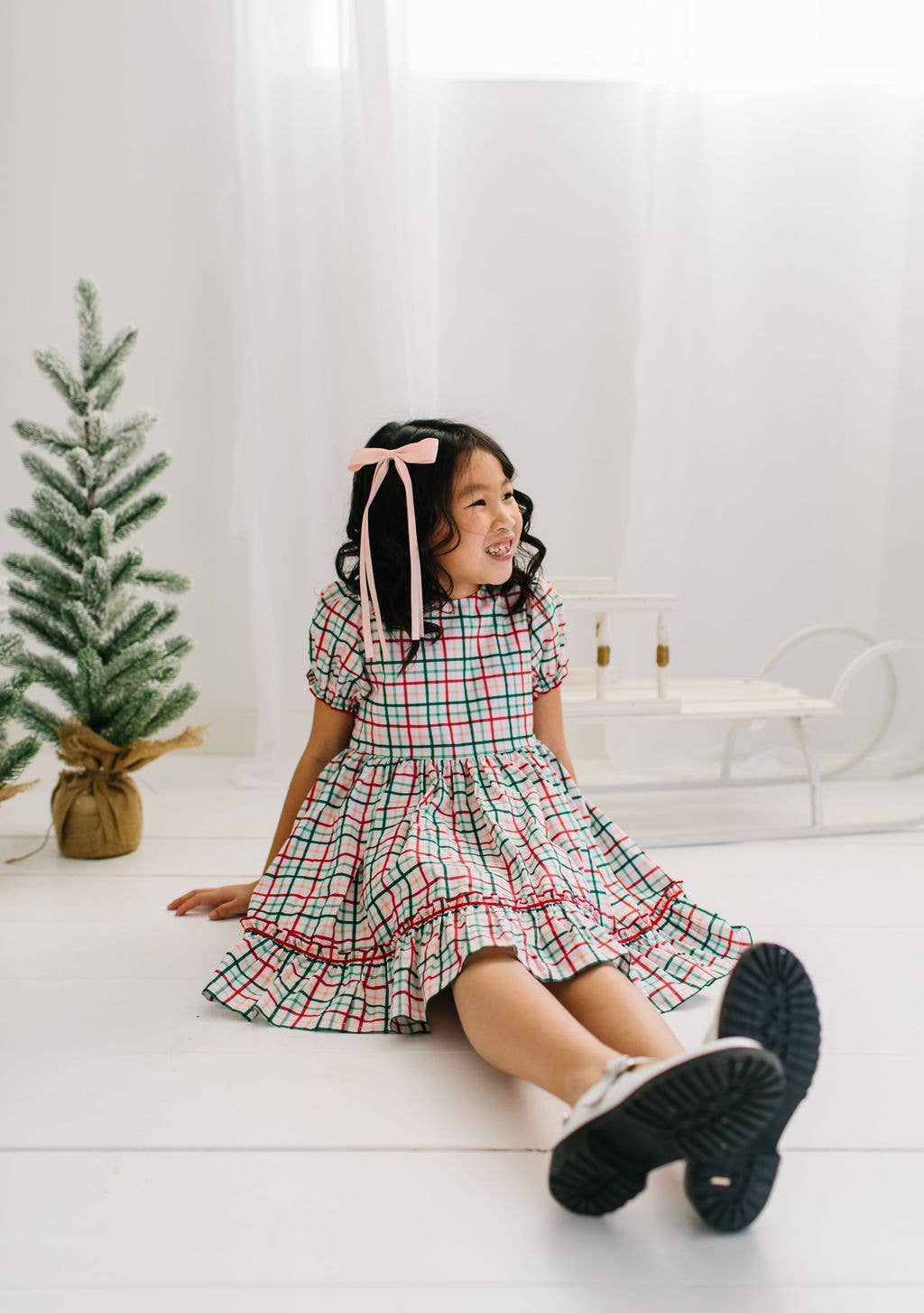 Holiday plaid dress