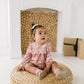 Hayley Romper in Crushed Blush Velvet | Baby | Fall | Winter