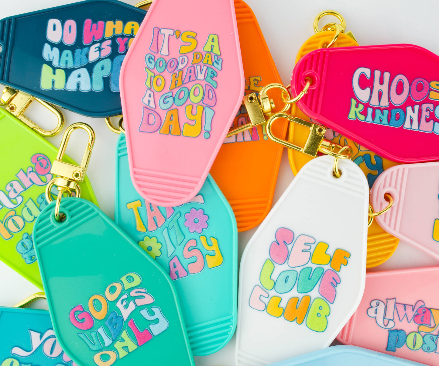 Colorful Motel Keychain | Choose Your Design