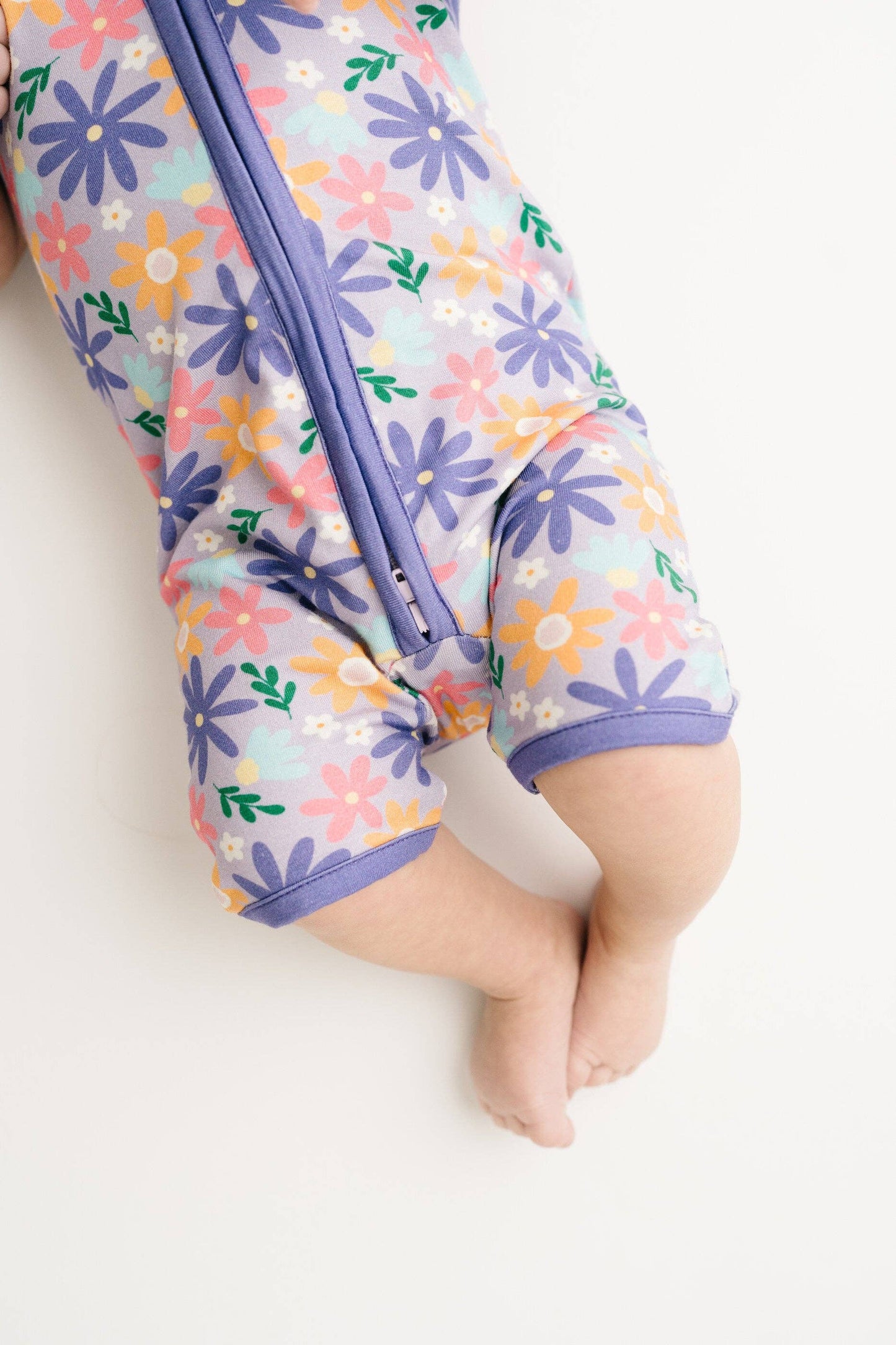 Lavender Blooms Bamboo Short Romper