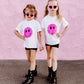 Catch Ya on the Flip Side - Girls Patched Sequins T-Shirt