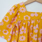 Retro Mustard Bell Sleeve Top Two Groovy Birthday Top