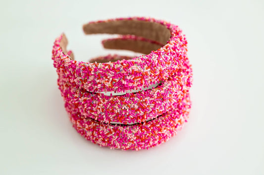 Beaded Headband - Sweetheart Sprinkle