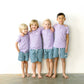 Boys Teal Shorts with pockets, functional drawstring