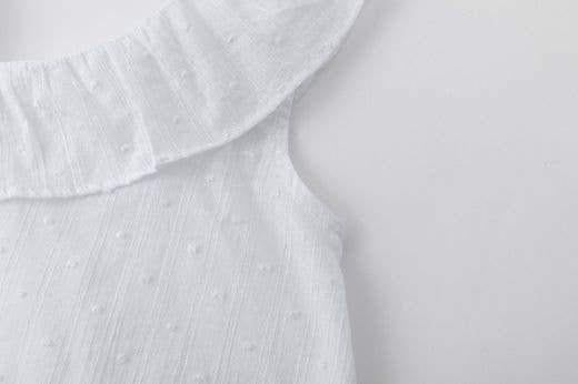 Asymmetric ruffle blouse