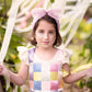 Tulle Pearl Headband - Turquoise