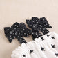 Baby girl's frog with black star print