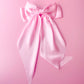 Silky Oversized Ribbon Hair Bow Barrette