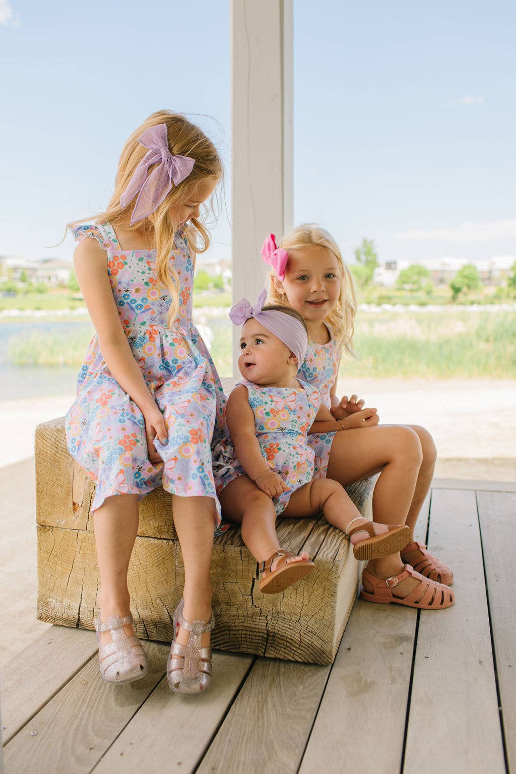 Macie Romper in Butterfly Dream | girls clothing