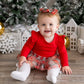Christmas Plaid Long Sleeve Tutu Bodysuit - Holiday Baby