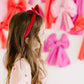 Red Glitter Velvet Bow Headband