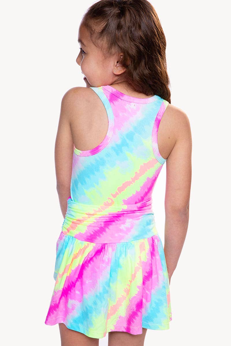 Racerback Tank & Shirred Waist Skort - Rainbow Sherbet Batik