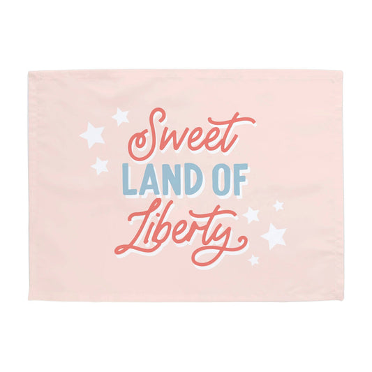 {Pink} Sweet Land of Liberty Banner