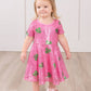 Pink Sequin Shamrock Dress