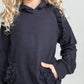 Kids Dark Gray Ruffle Hoodie & Checkered Leggings Fall Set