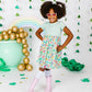 Lucky Charm St. Patrick's Day Short Sleeve Tutu Dress - Kids