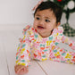 Mabel Romper in Holiday Bows | baby clothing 