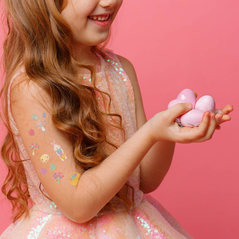 EASTER | Kids Easter inspired metallic tattoo stickers