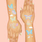 Let's Fly Tats - 70 foil temporary tattoos