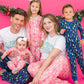 Toddler Girls Merry Pink Pines Bamboo Viscose Ruffle Long Sleeve Pajama Set