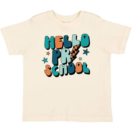 Hello Preschool Short Sleeve T-Shirt - Back to School Kids