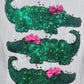 Preppy gator flutter top