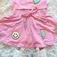 Pink beaded two piece skort set