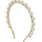 Gold pearl headband