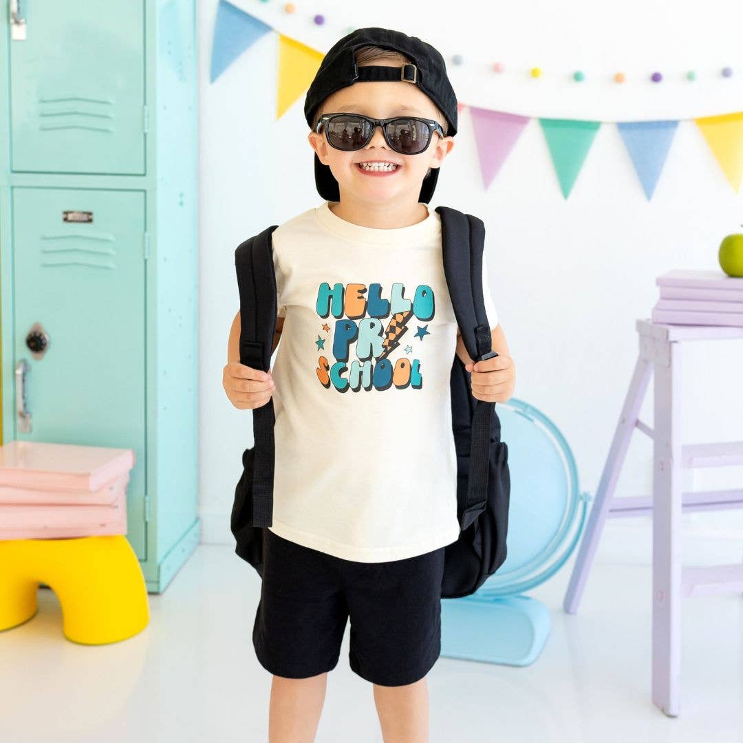 Hello Preschool Short Sleeve T-Shirt - Back to School Kids
