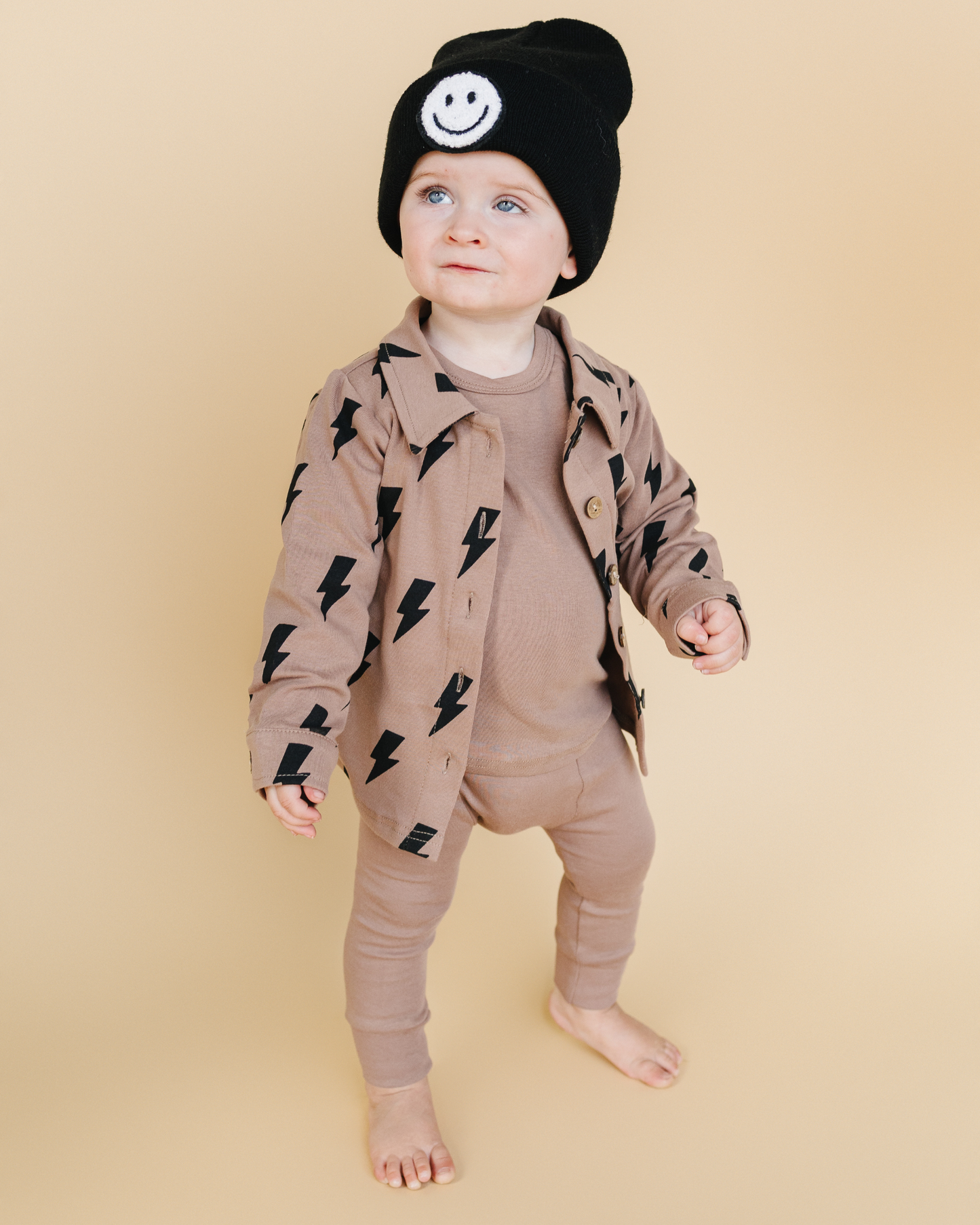 Baby & Kids Fall Clothing Cotton Shacket | Mocha Bolts