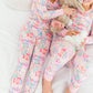 Toddler Girls Bunny and Friends Bamboo Viscose Ruffle Long Sleeve Pajama Set