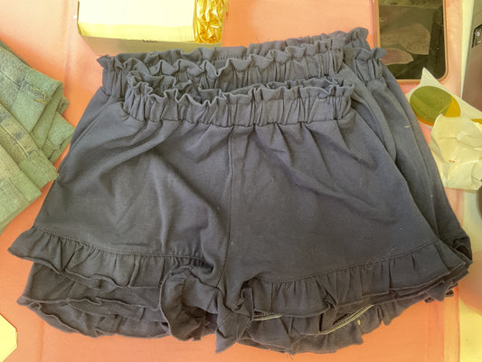 Newness Blue Ruffle Shorts