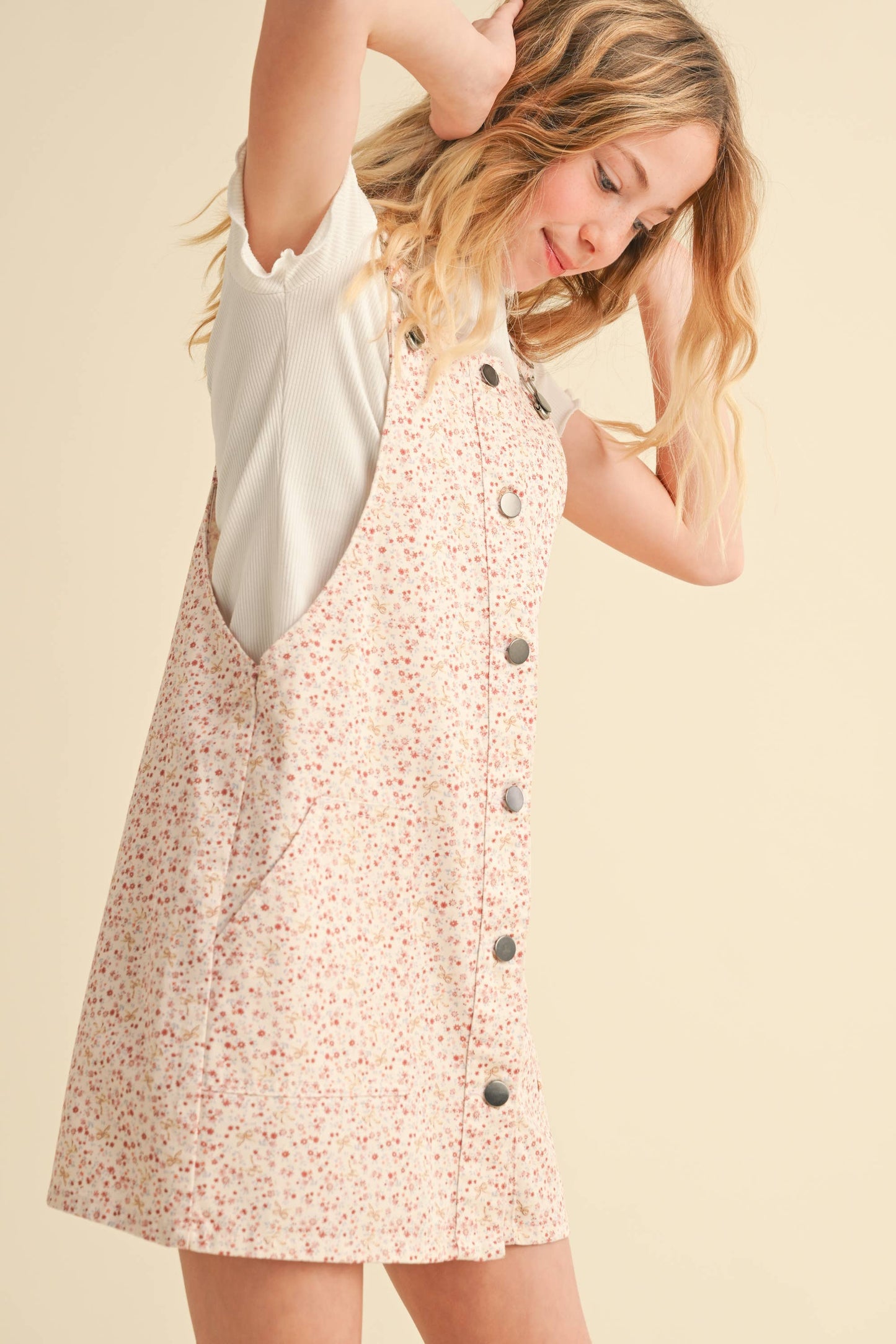 FLORAL OVERALL DRESS