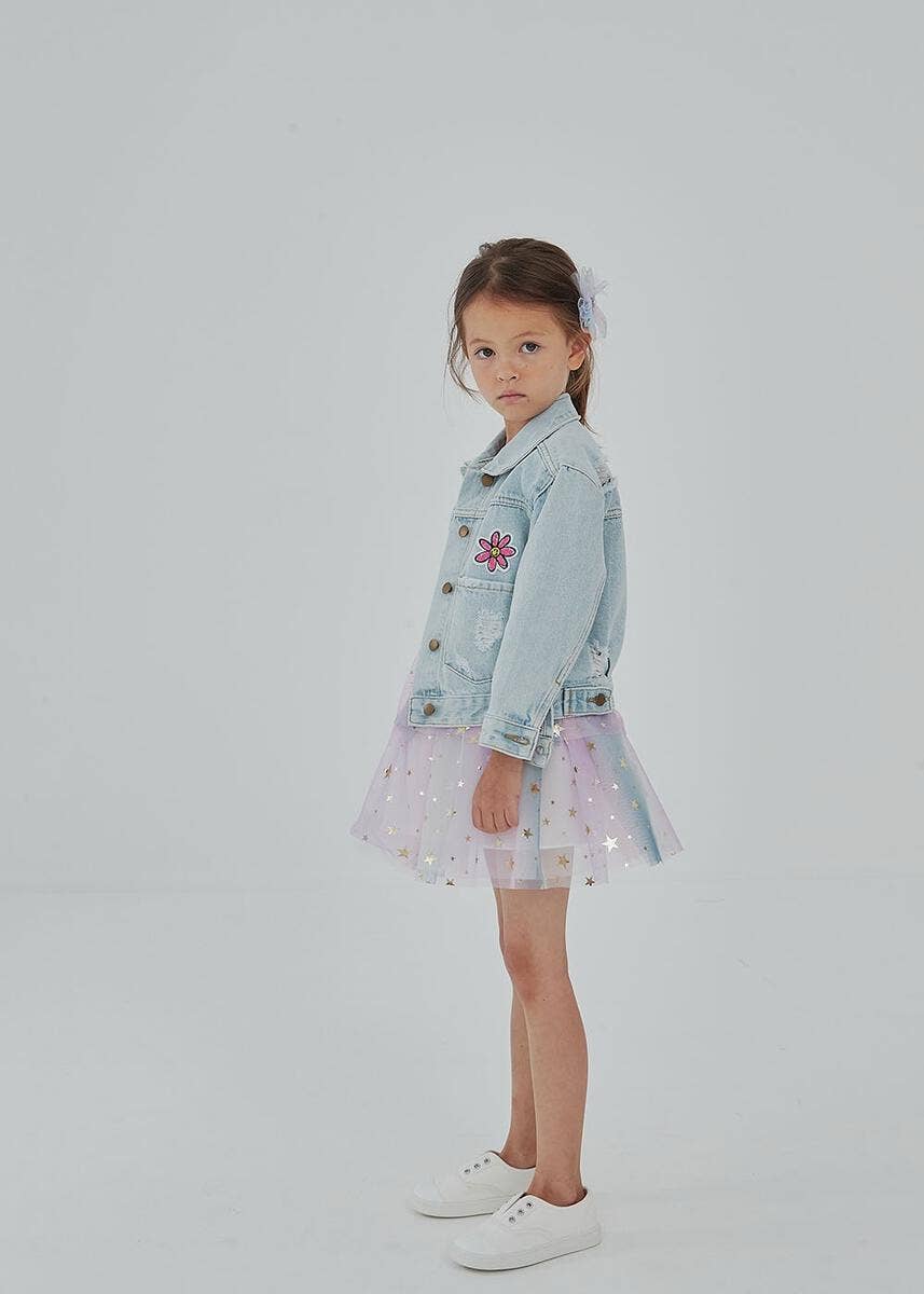 Patched Denim Jacket