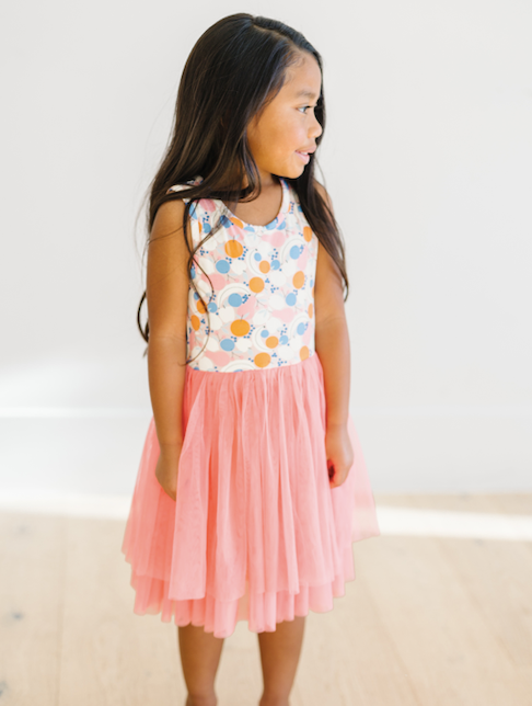 Kids + Baby Tulle Tutu Dress - Clementine Fruit Summer Dress