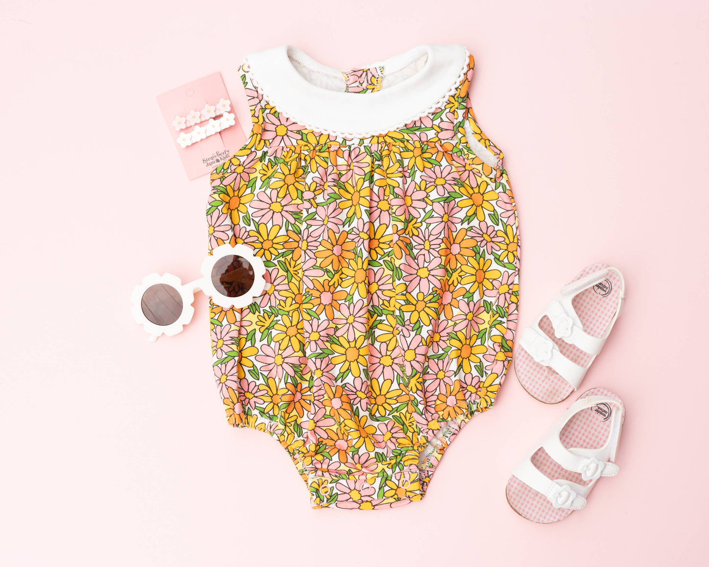 Summer Daisy Baby Girl Romper