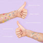 EASTER | Kids Easter inspired metallic tattoo stickers