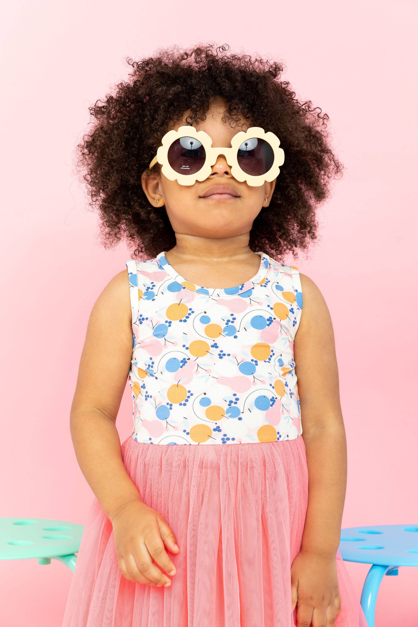 Kids + Baby Tulle Tutu Dress - Clementine Fruit Summer Dress