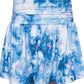 Racerback Tank & Shirred Waist Skort - Denim Pink Bolts