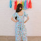 Puff Leggy Romper in Back To School Print