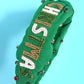 MERRY CHRISTMAS HOLIDAY SEED BEAD HEADBAND
