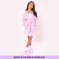 Fleece Printed Bath Robe
