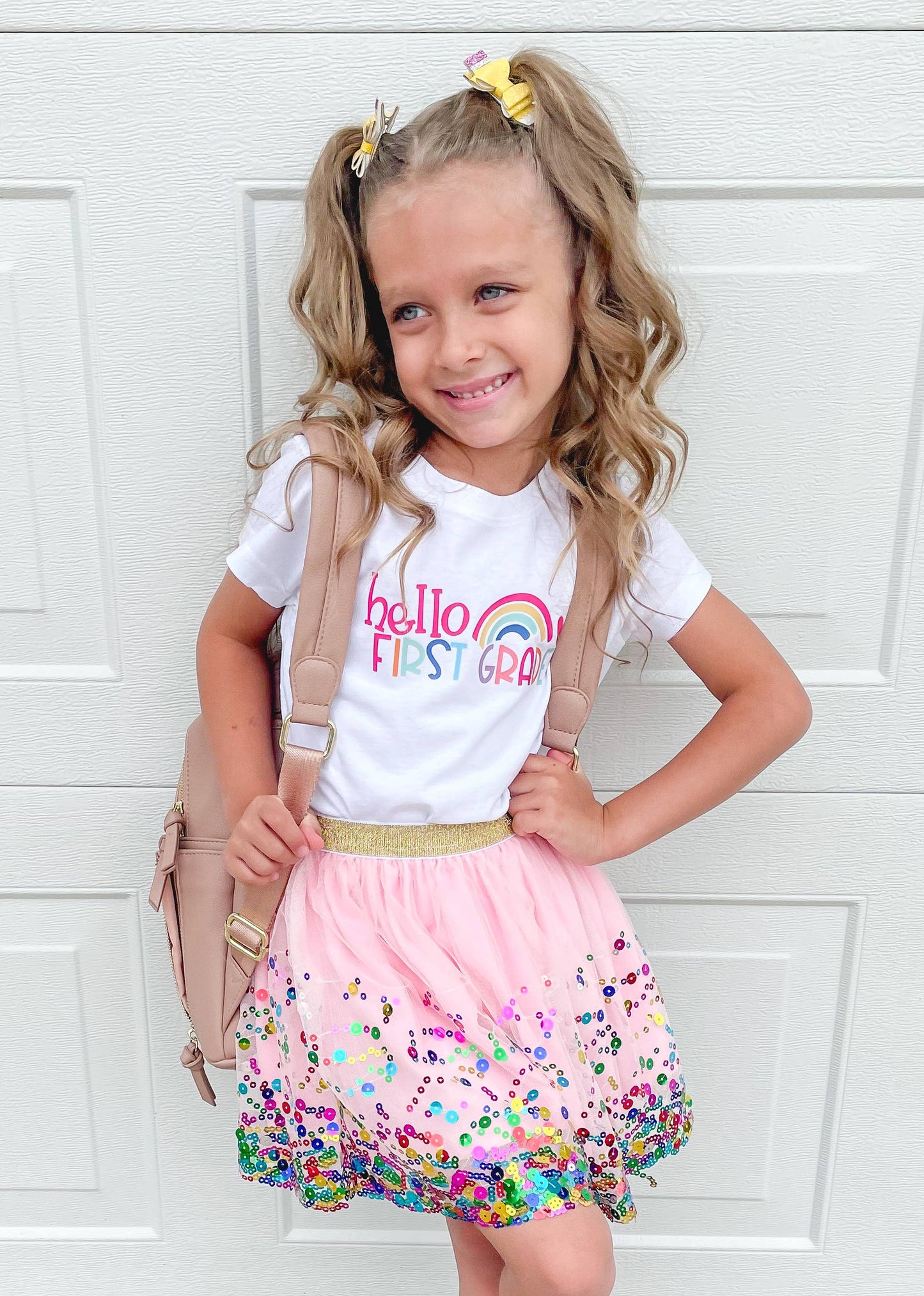 Pencil Bow Clip Set - Back To School - Kids Hair Clips