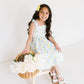 Valerie Twirl Dress in Marshmallow Bunny