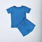 Nautical Ribbed Bamboo Shorts Set