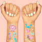Mermaid Party Foil Kids Temporary Tattoos, Activity, Favor