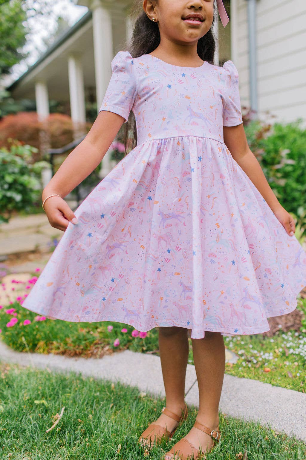 Puff Dress in Dreamy Unicorn